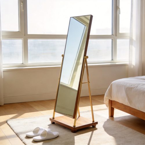 Full-Length Mirror with Adjustable Tilt Stand